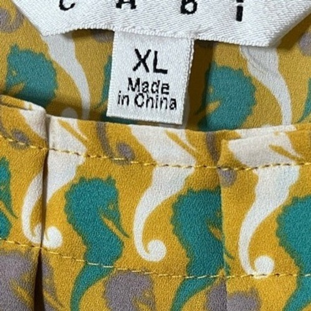 CAbi Seahorse Pleated Cami Tank Top XL - Picture 3 of 5